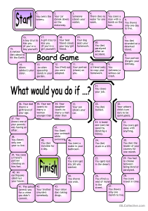 Board Game - What would you do if... 