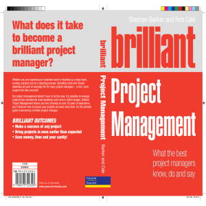 Stephen Barker, Rob Cole - Brilliant Project Management (Revised Edition)  what the best project managers know, do and say-FT Press (2009)