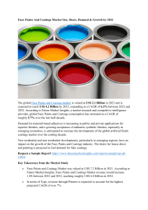 Faux Paints and Coatings Industry Size, Share, Demand & Growth by 2032