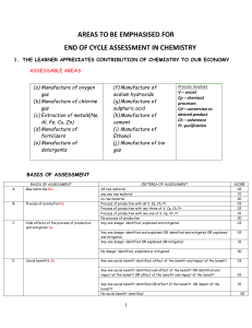 GUIDE ON CHEMISTRY UNEB EVALUATION FORM FOUR