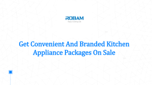 Get Convenient And Branded Kitchen Appliance Packages On Sale