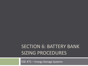 Section 6 Battery Sizing
