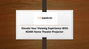 Elevate Your Viewing Experience With XGIMI Home Theater Projector