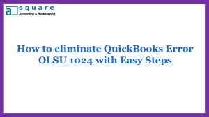 Step-by-Step Fix for QuickBooks Error OLSU 1024