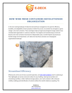 How Wire Mesh Containers Revolutionize Organization