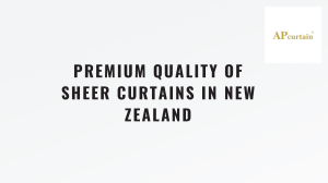 Premium Quality Of Sheer Curtains In New Zealand 