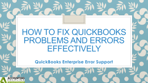 Benificial tips for using QuickBooks Enterprise Error Support 