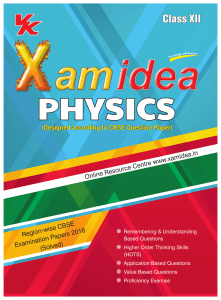 XAM IDEA Physics Class 12th Board Question Bank