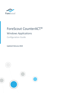 CounterACT Windows Applications