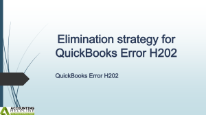 Best methods to fix QuickBooks Error Code H202