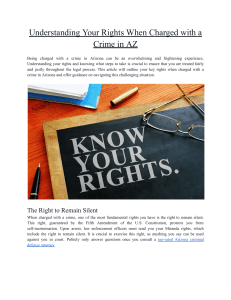 Understanding Your Rights When Charged with a Crime in AZ