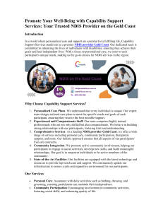 NDIS Provider on the Gold Coast