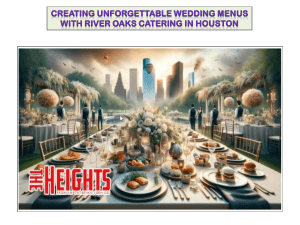 Creating Unforgettable Wedding Menus with River Oaks Catering in Houston