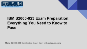 IBM S2000-023 Exam Preparation: Everything You Need to Know to Pass