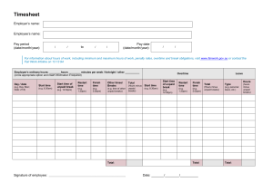 Employee Timesheet Template | Track Work Hours
