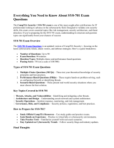 CompTIA Security+ SY0-701 Exam: Study Guide & Questions
