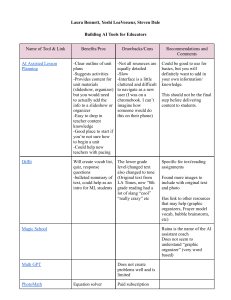 AI Tools for Educators: Benefits, Drawbacks & Recommendations