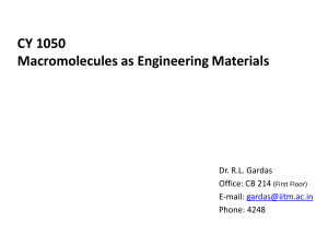 Macromolecules as Engineering Materials Presentation
