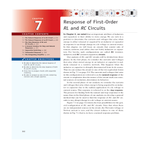 RL & RC Circuits: Natural & Step Response Analysis