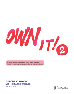 Own It! Level 2 Teacher's Book: Resources & Support