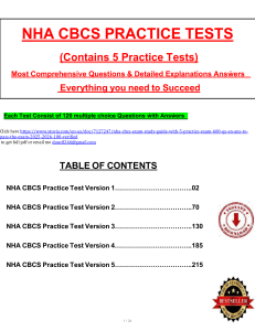 NHA CBCS Practice Tests: Exam Prep & Questions
