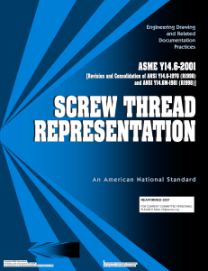 ASME Y14.6: Screw Thread Representation Standard