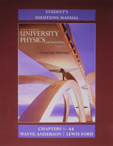 University Physics Solutions Manual, 14th Edition