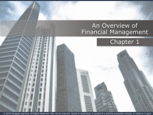 Financial Management Overview: Chapter 1 Presentation