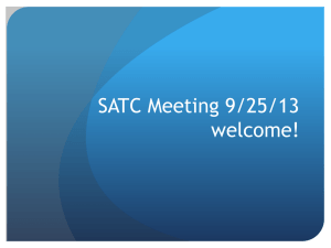 SATC Meeting 9/25/13