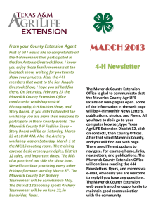MARCH 2013 4-H Newsletter