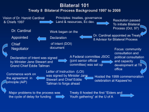 Bilateral 101 Power Point Presentation