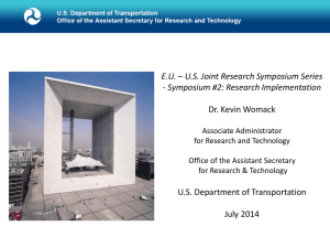 Research Implementation – Outcomes from the EU/US Symposium