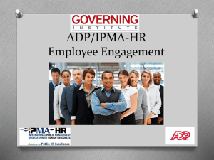 employee engagement in the public sector: presentation - IPMA-HR