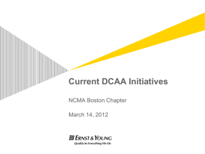 Session 4 - Course 25 - Current DCAA Initiatives