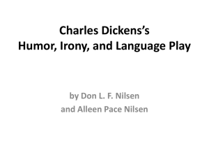Charles Dickens* Humor, Irony, and Language Play