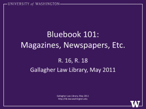 Magazines, Newspapers, Etc. - Gallagher Law Library