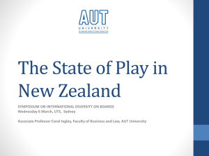 The State of Play in New Zealand