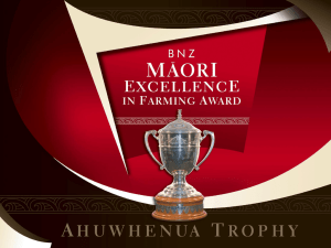 Ahuwhenua Trophy Winners Mataatua Rohe