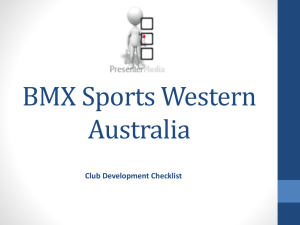 Club Development Checklist