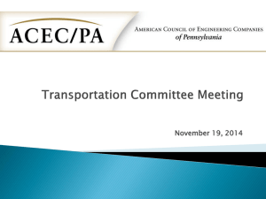 Transportation Committee Meeting Presentation
