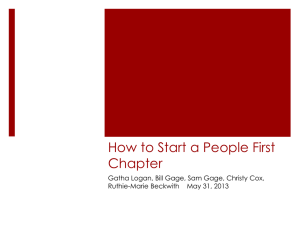 How to Start a People First Chapter