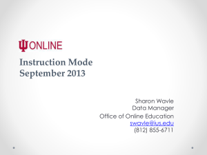 September 2013 Instruction Mode Coding PowerPoint