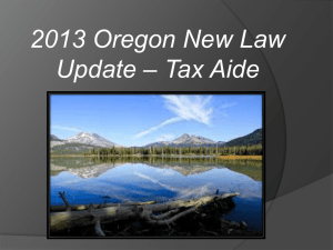 (07) 2013 Oregon new law update