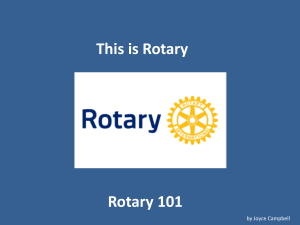 Rotary 101 - ClubRunner
