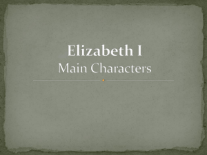 Elizabeth I Main Characters