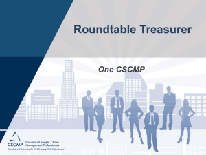 Treasurer - Council of Supply Chain Management Professionals