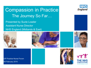Compassion in Practice The Journey So Far