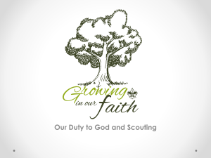 Our Duty to God and Scouting