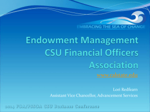 Endowment Accounting