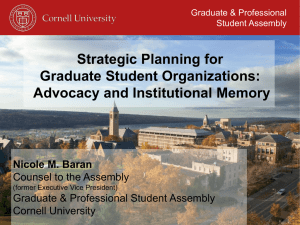 Strategic Planning for Graduate Student Organizations